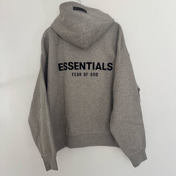 Fear of God ESSENTIALS Dark Oatmeal Hoodie - Picture 6 of 8